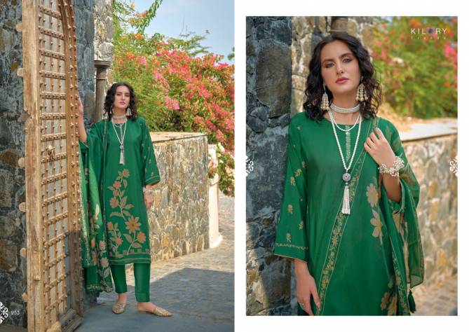 Zarina By Kilory 951 To 958 Viscose Muslin Printed Designer Salwar Suits Wholesale Shop In Surat
